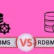 Differences between DBMS and RDBMS