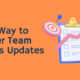 Team status updates